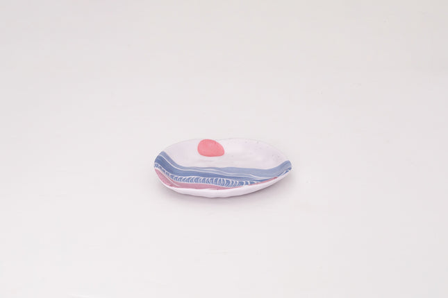 Bright Designs Melamine Matt Side Plate Set of 6 (16 cm) Wave (Summer Collection)