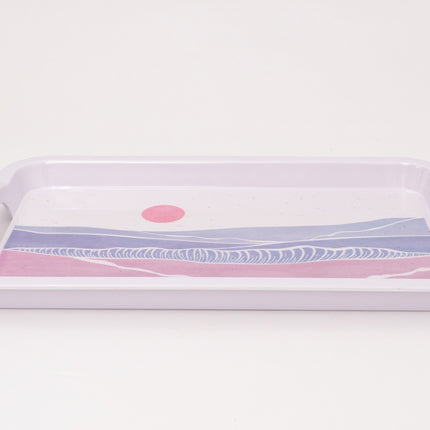 Bright Designs Melamine Rectangle Tray Set of 1 (L 55cm W 35cm) Wave (Summer Collection)