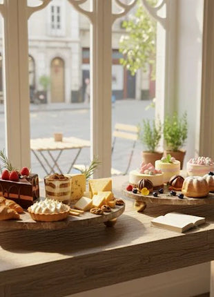 Brisk Round Tray with Golden Legs (Cleopatra)