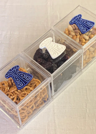 Zee Designs Plexi Glass Porcelain Kaftan Box