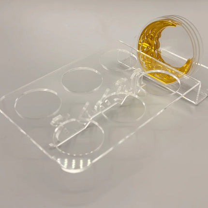 Zee Designs Plexi Glass Arabic Coffee Cup with Coaster/Napkin Holder