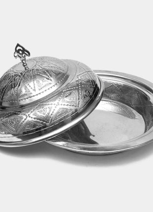 Arze Arabic Cloche Dome Platter