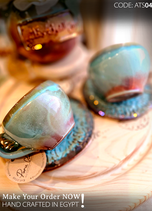 Pura Vida Artistic Set (2 Mugs & 2 Saucers)