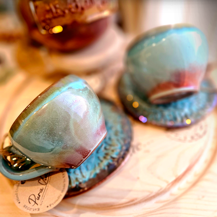 Pura Vida Artistic Set (2 Mugs & 2 Saucers)