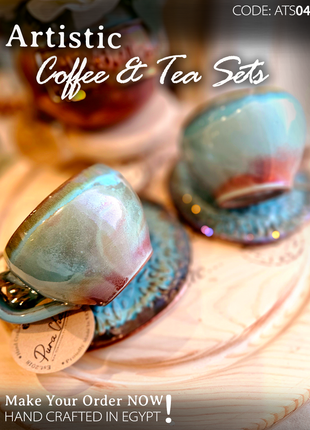 Pura Vida Artistic Set (2 Mugs & 2 Saucers)