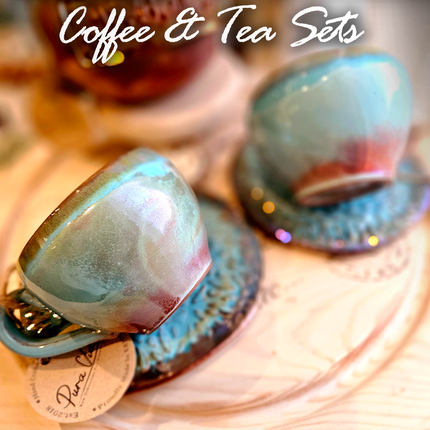 Pura Vida Artistic Set (2 Mugs & 2 Saucers)