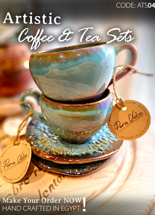 Pura Vida Artistic Set (2 Mugs & 2 Saucers)