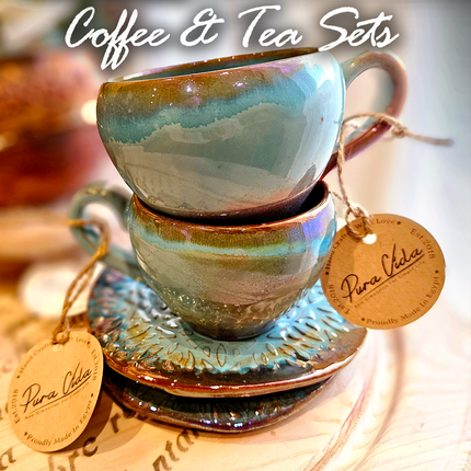Pura Vida Artistic Set (2 Mugs & 2 Saucers)