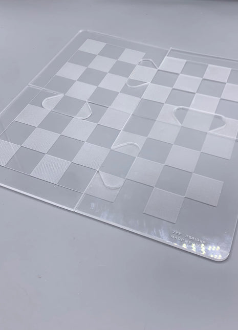 Zee Designs Plexiglass Fold & Play Chess Set
