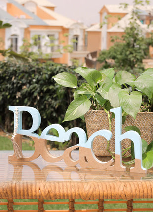 The Words Co Beach calligraphy