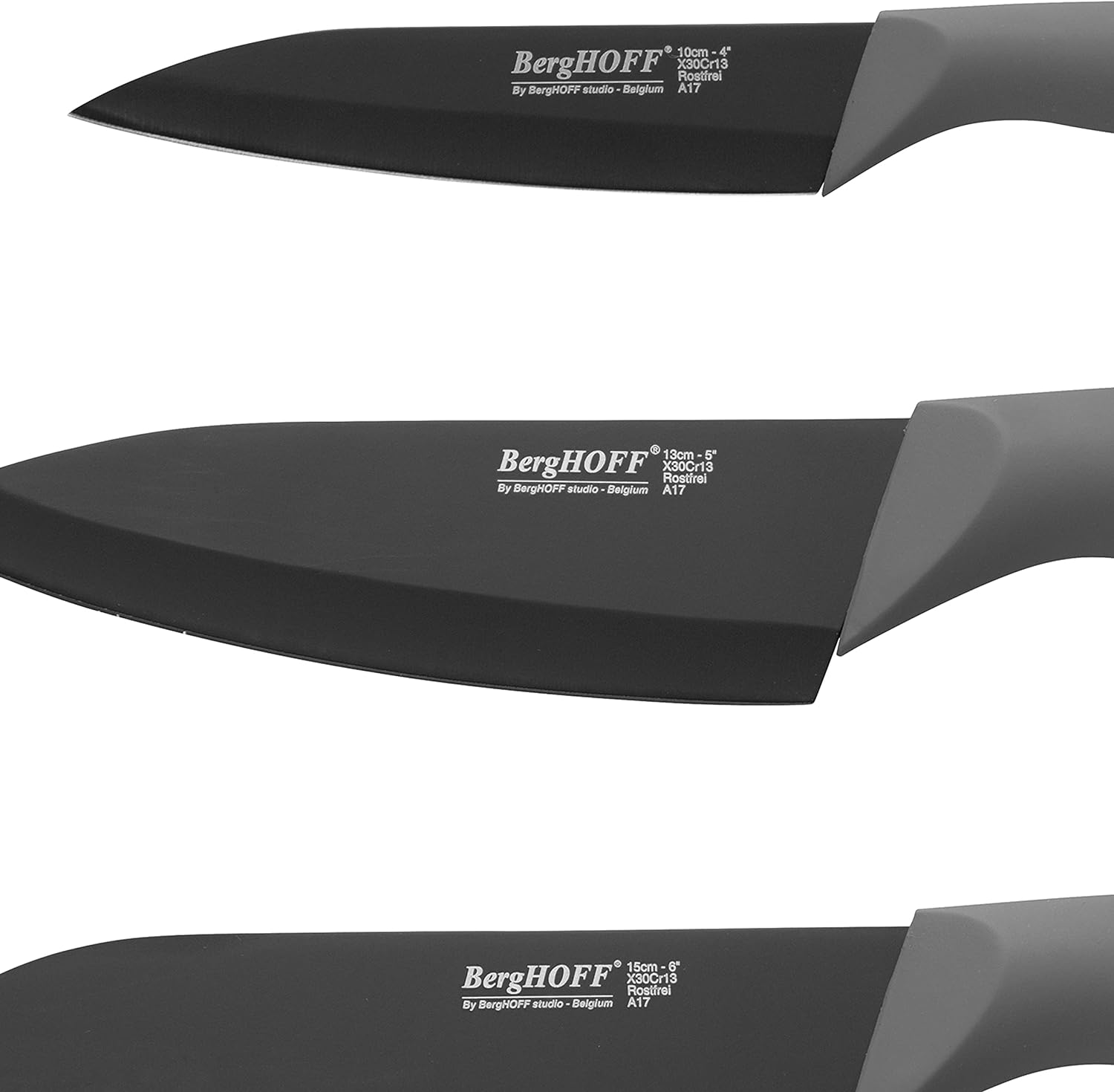 BergHoff Essentials 3pc knife set coated Flux