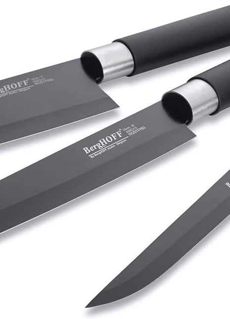 BergHoff Essentials 4 piece knife set black
