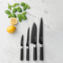 BergHoff Essentials 4 piece knife set black