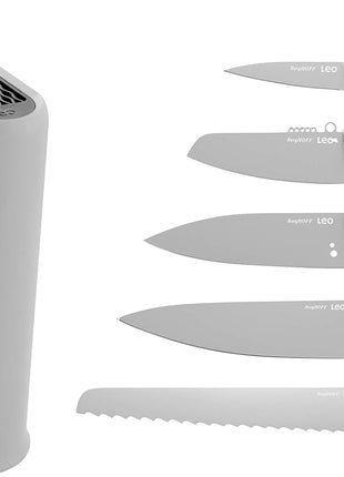 BergHoff Essentials 6Pcs Knife Block LEO Grey