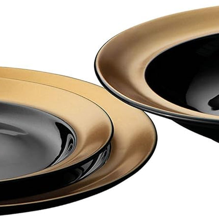 BergHoff Gem 3 Piece Plate Set Black
