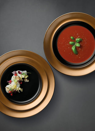 BergHoff Gem 3 Piece Plate Set Black