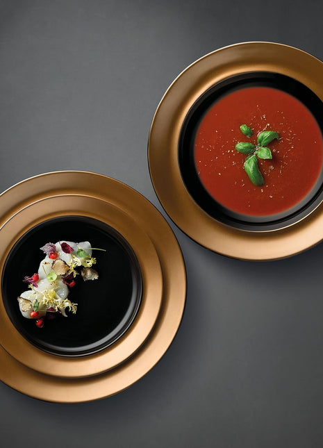 BergHoff Gem 3 Piece Plate Set Black