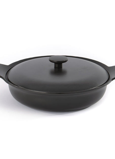 BergHoff Ron Covered deep skillet cast iron black  28 cm