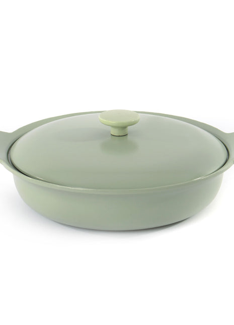 BergHoff Ron Covered deep skillet cast iron green 28 cm