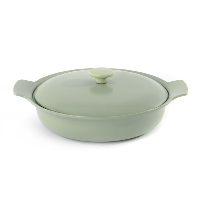 BergHoff Ron Covered deep skillet cast iron green 28 cm