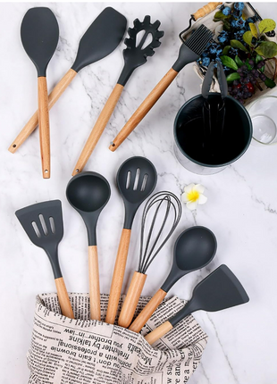 Silicone Kitchen Tools Set (19 Pcs)