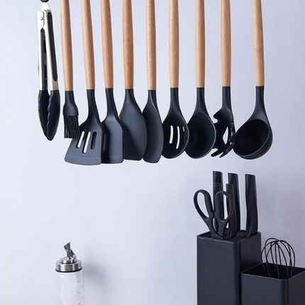 Silicone Kitchen Tools Set (19 Pcs)