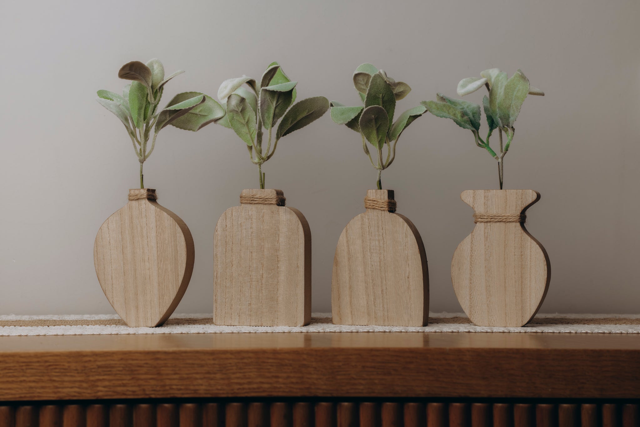 The Words Co Heartleaf Wooden Vase
