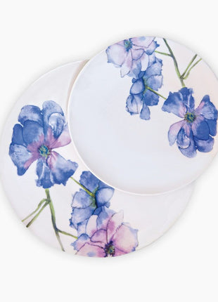 FM Blue Flower Coup Decorated Dinnerware Set (46 Pieces)