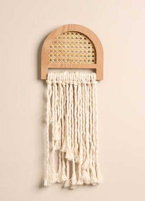 The Words Co Boho Cane Macrame Arch