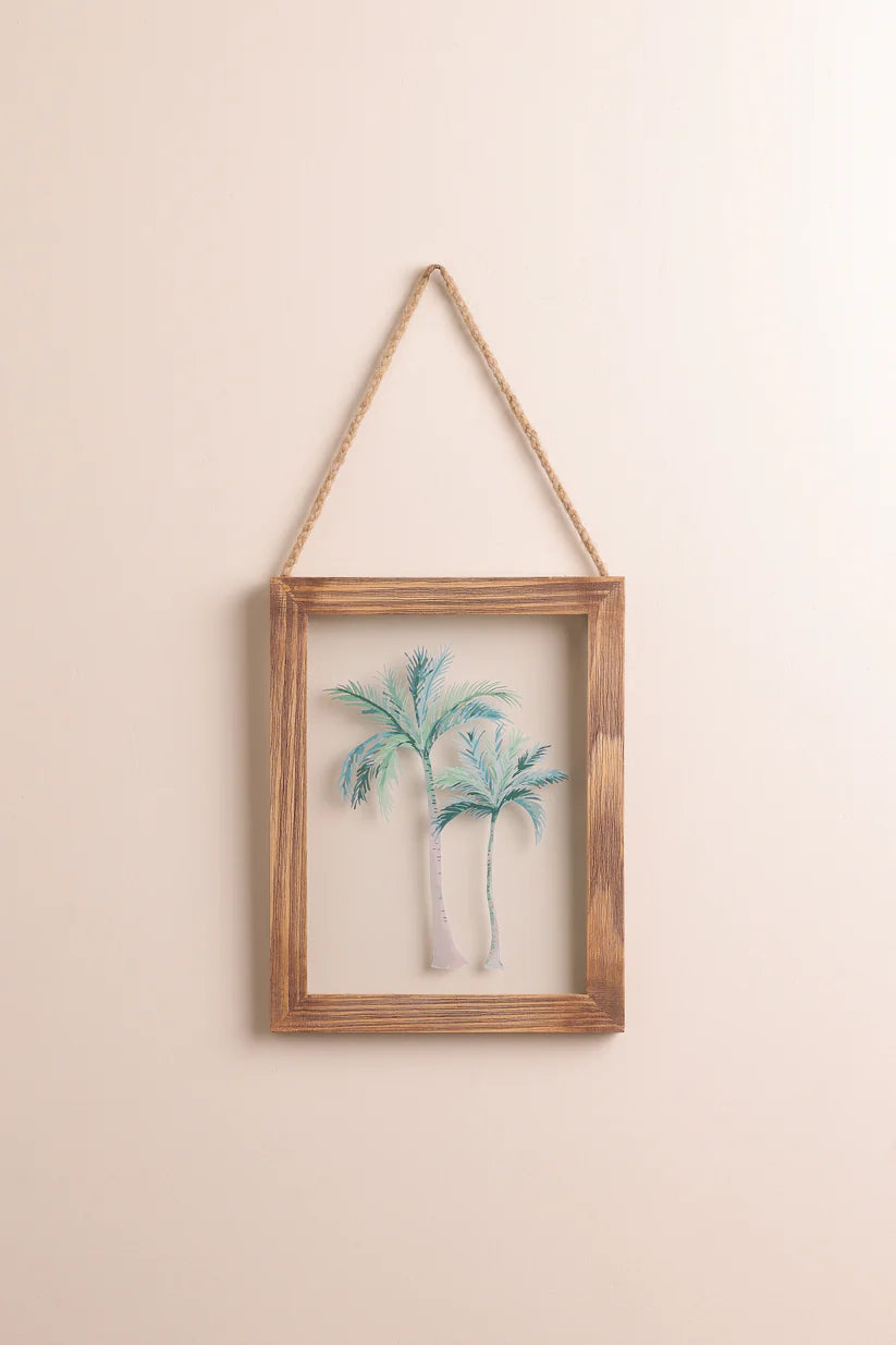 The Words Co Boho Palms Glass Frame