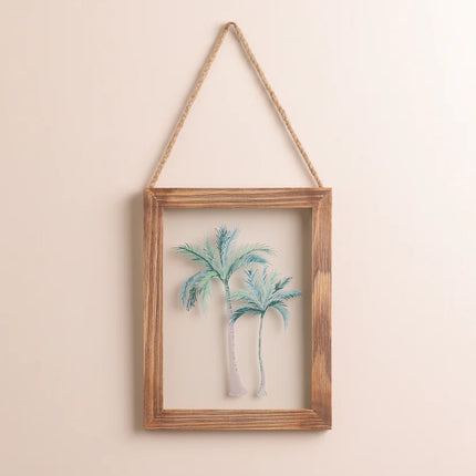 The Words Co Boho Palms Glass Frame