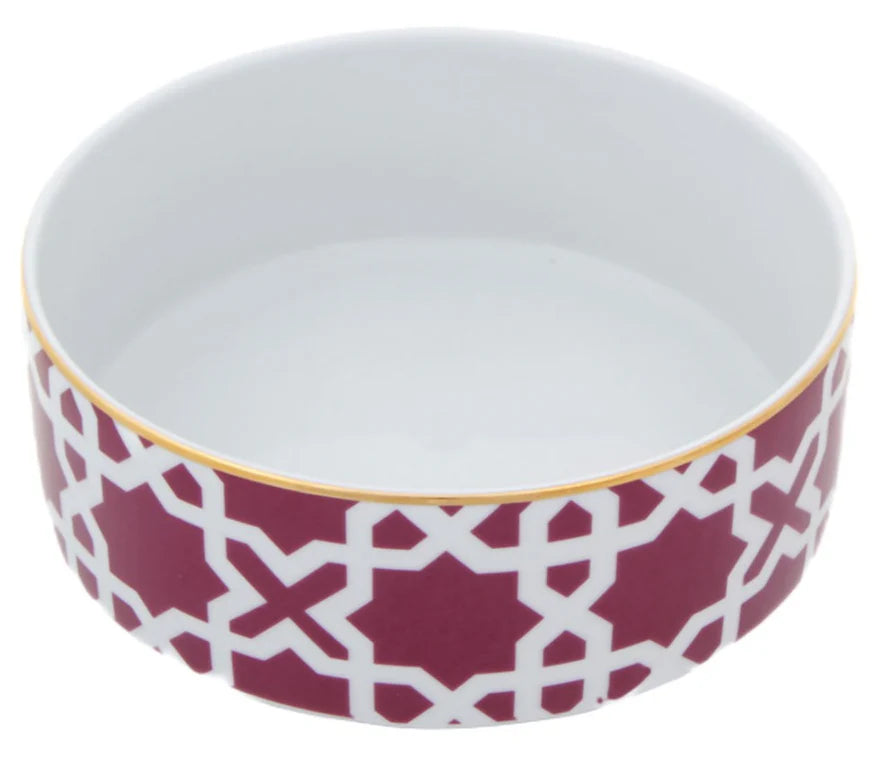 Porland Morocco Bowl - Burgundy, 18cm