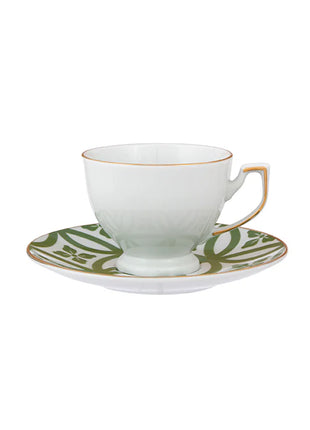 Porland Morocco Coffee Cup & Saucer Set - 12 Pieces, 80ml