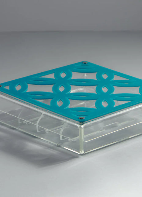 Zee Designs Plexi Glass Circles Cutlery Organizer