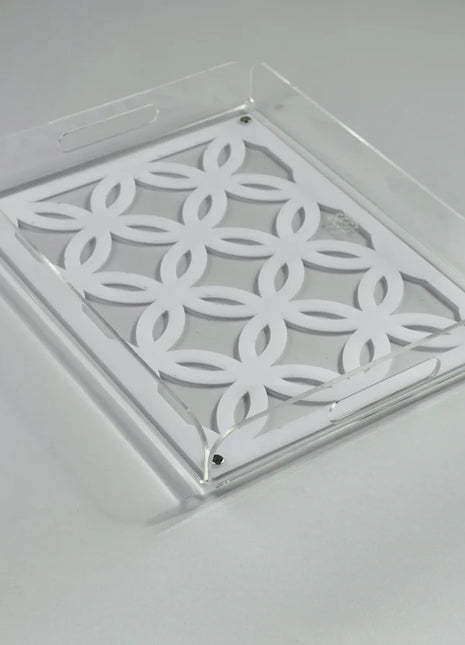 Zee Designs Plexiglass Circles Serving Tray