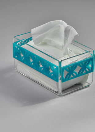 Zee Designs Plexi Glass Circles Tissue Box