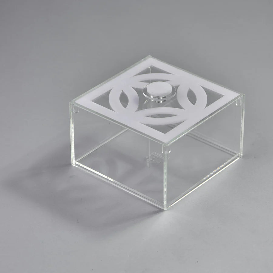 Zee Designs Plexiglass Circles Small Squared Box