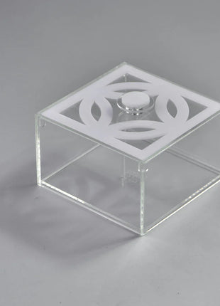 Zee Designs Plexiglass Circles Small Squared Box