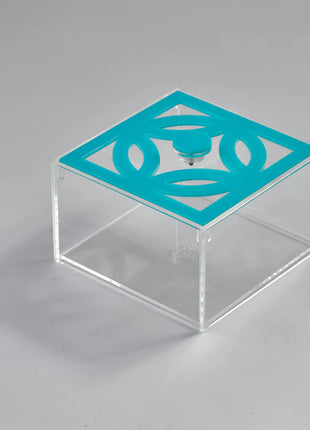 Zee Designs Plexiglass Circles Small Squared Box
