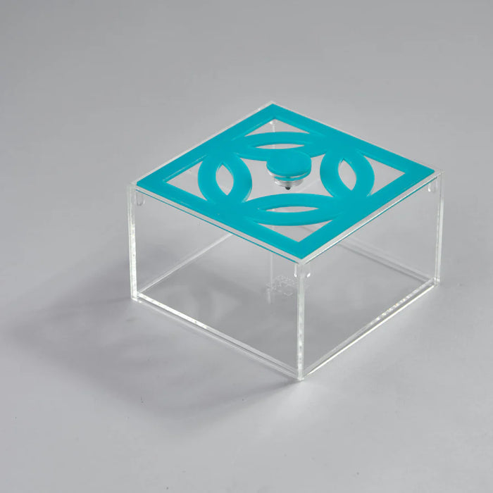 Zee Designs Plexiglass Circles Small Squared Box