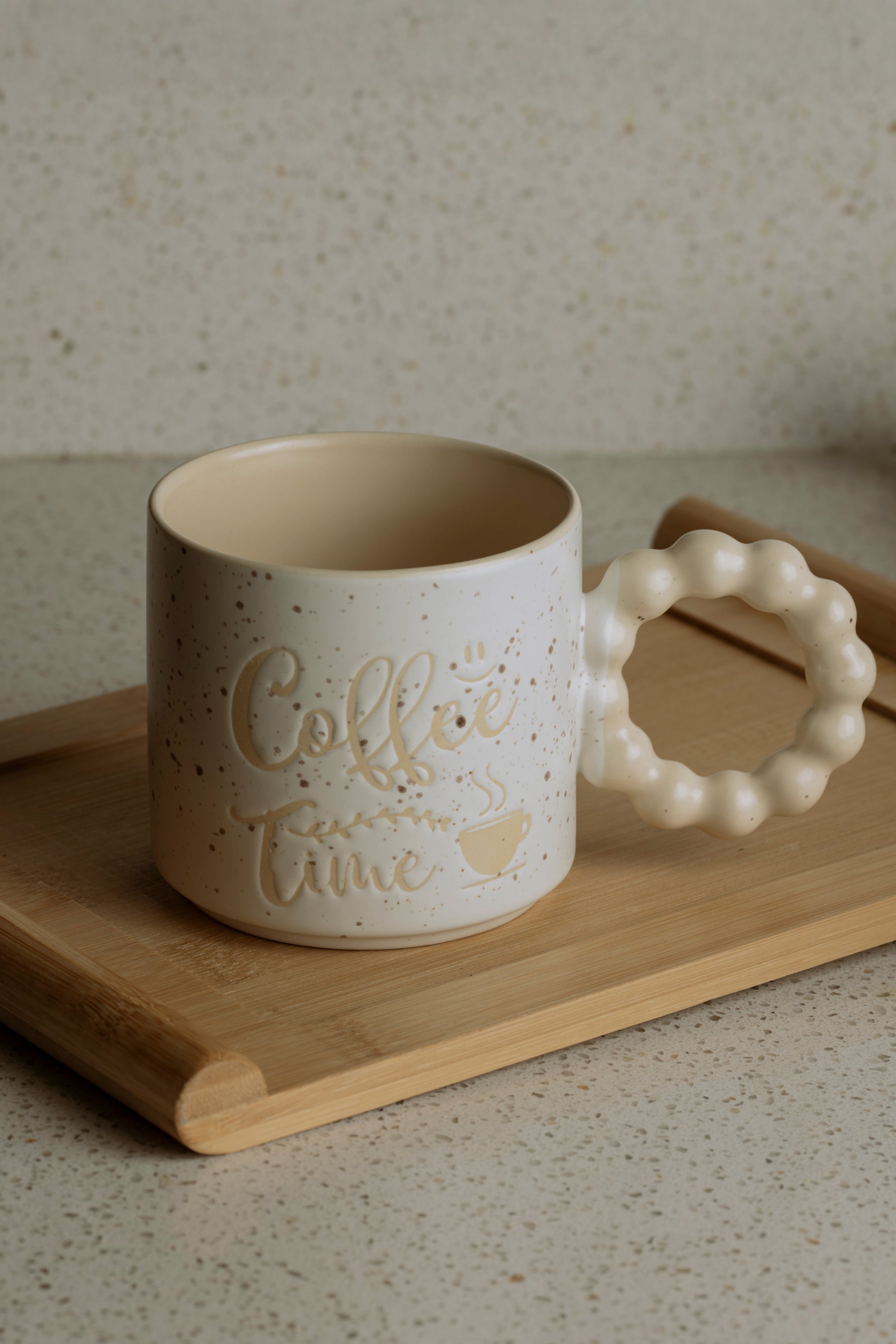 The Words Co Coffee time mug-beige