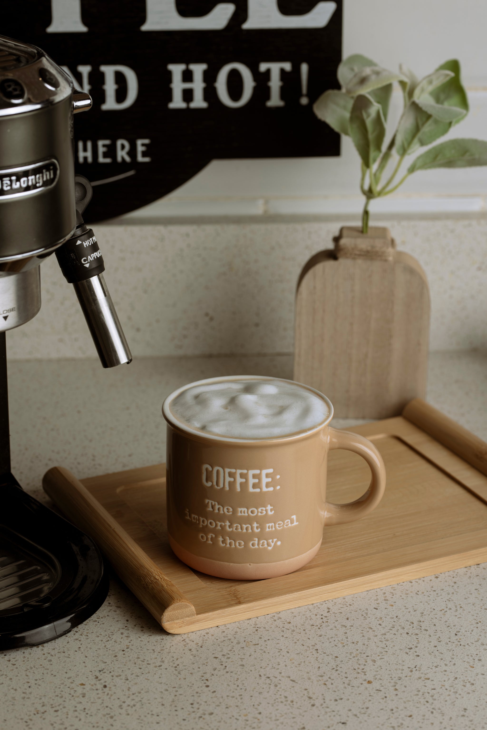 The Words Co Coffee Mug-Beige