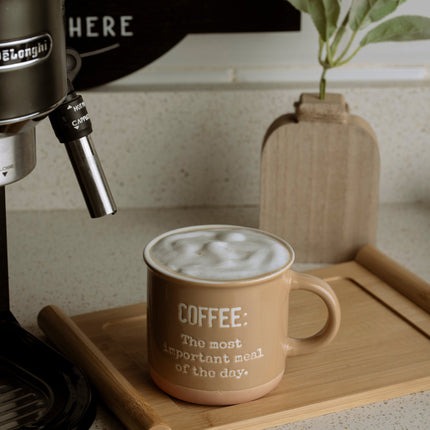 The Words Co Coffee Mug-Beige