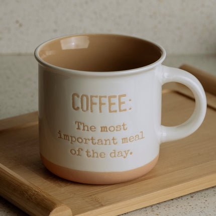 The Words Co Coffee White Mug
