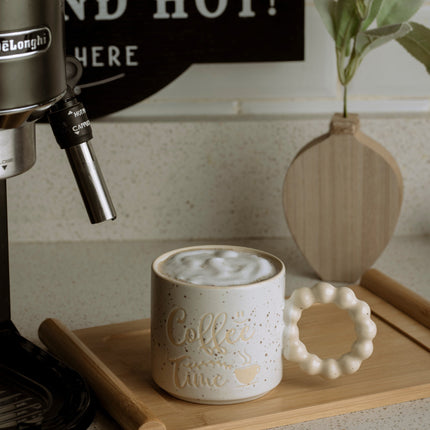 The Words Co Coffee time mug-beige