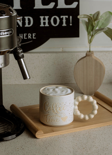 The Words Co Coffee time mug-beige