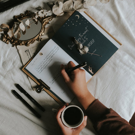 The Words Co Gratitude Navy blue Journal