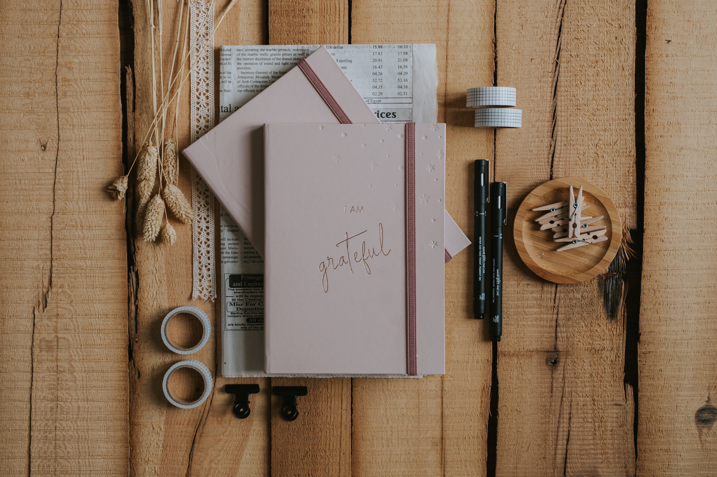 The Words Co Gratitude Pink Journal