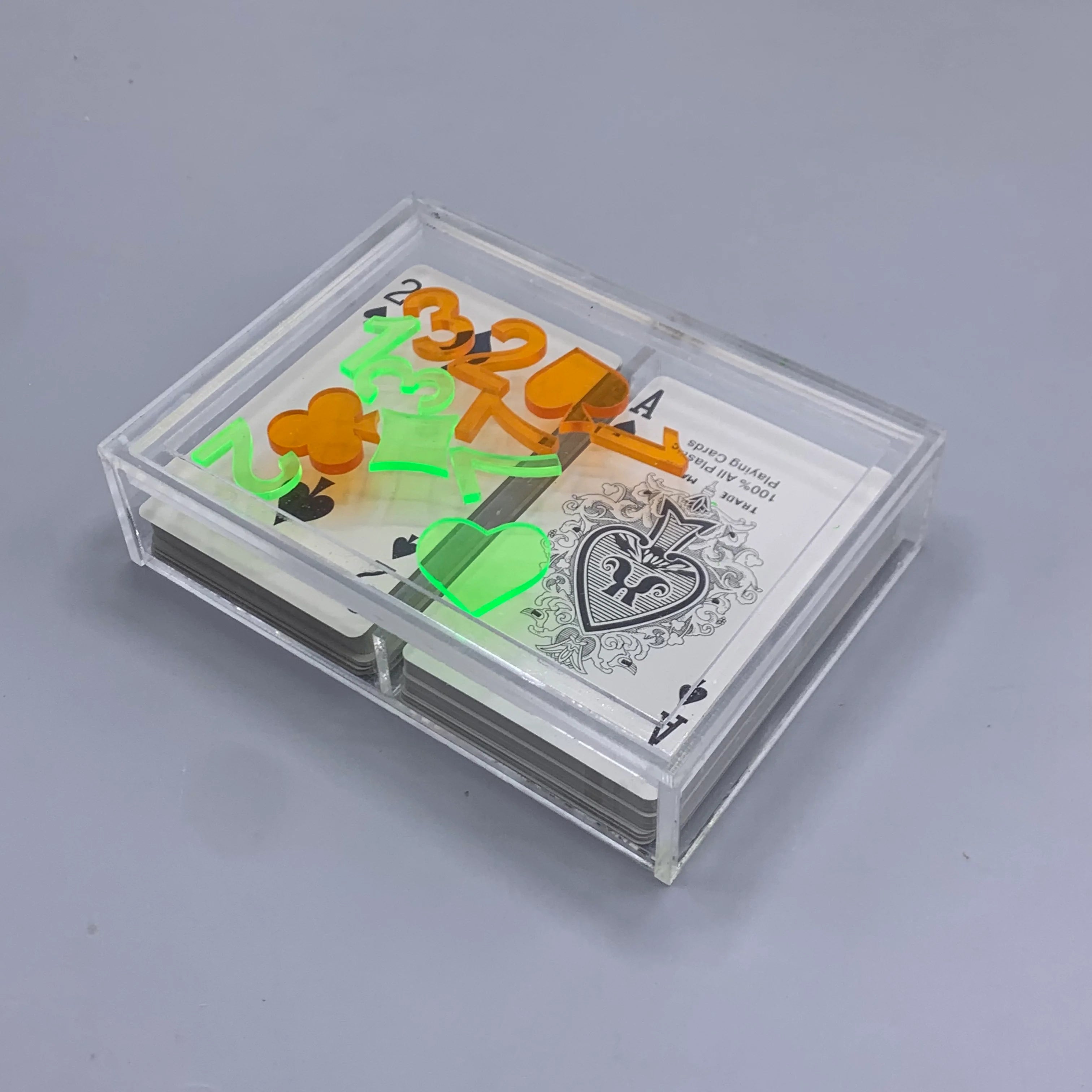 Zee Designs Plexiglass Playing Cards Box