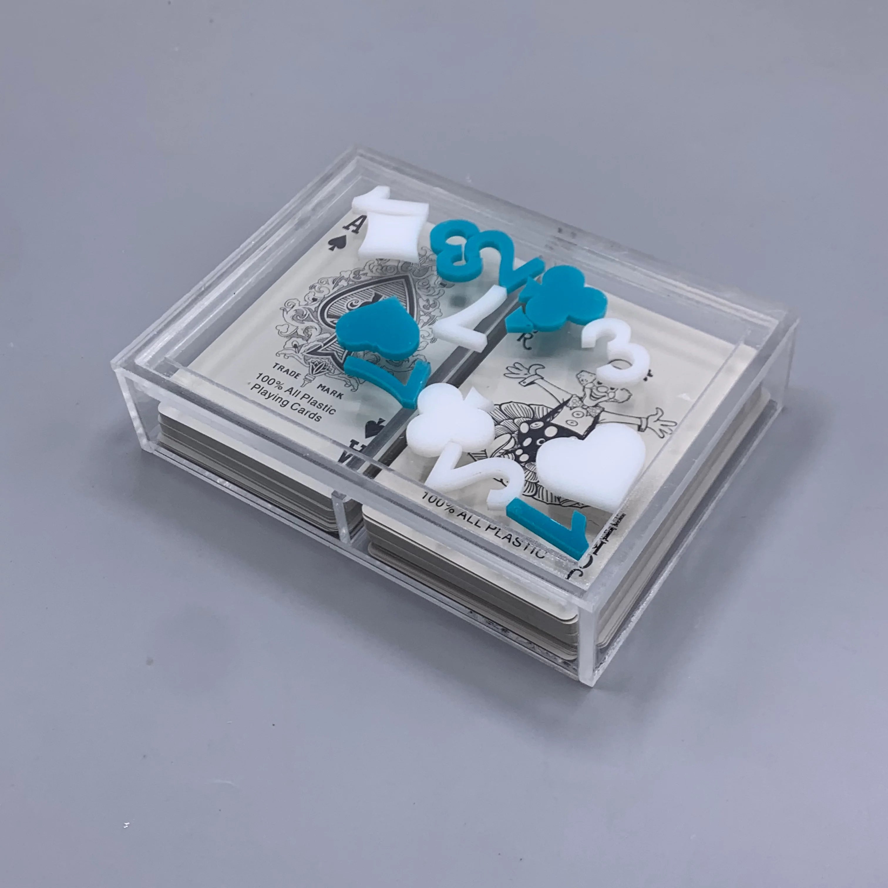 Zee Designs Plexiglass Playing Cards Box